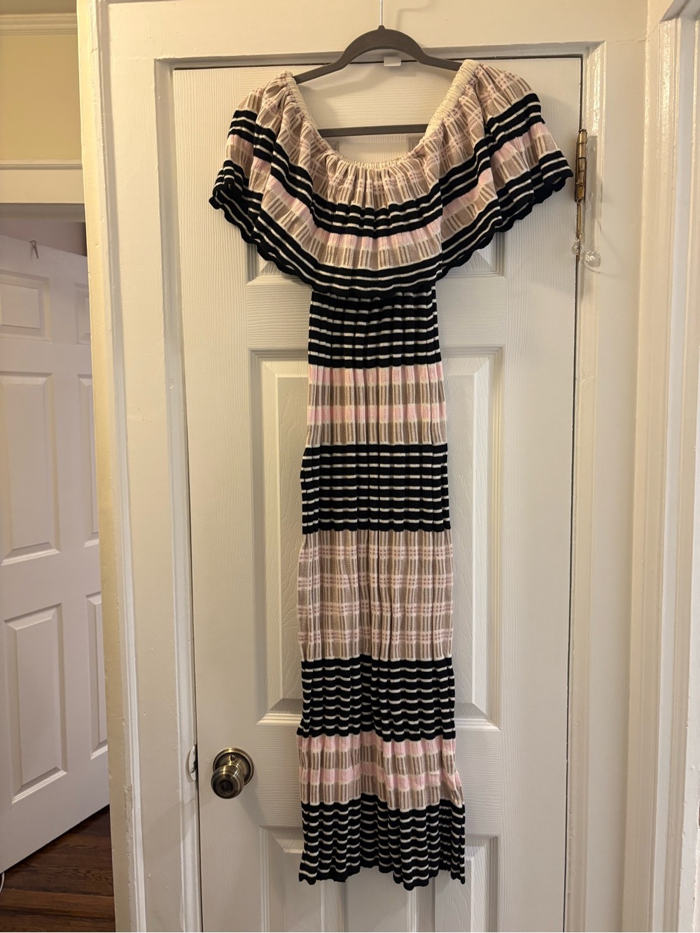 Free People Off-Shoulder Knit Maxi Dress
